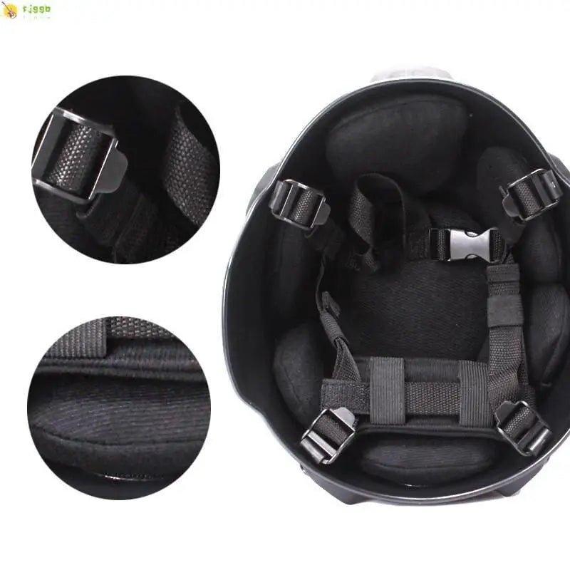 Military Helmet Kids Adults CS War Gaming Cosplay Outdoor Sports ABS Thickened Camouflage Army Helmet Head Protective Equipment