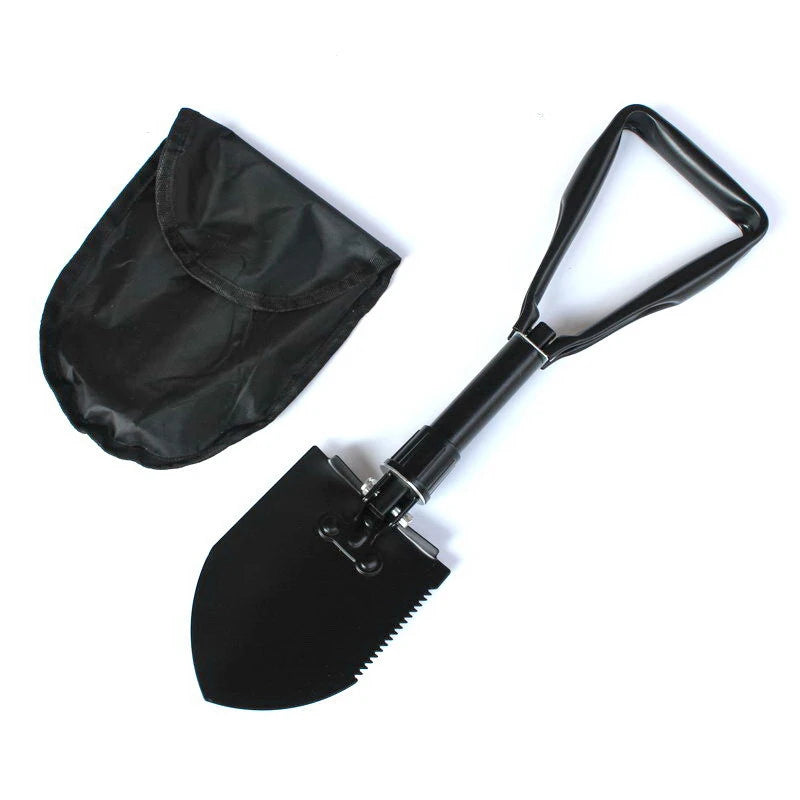 Military Folding Shovel Portable Multifunctional Compact Camping Spade for Outdoor Survival Gear Car Emergency Gardening Hiking
