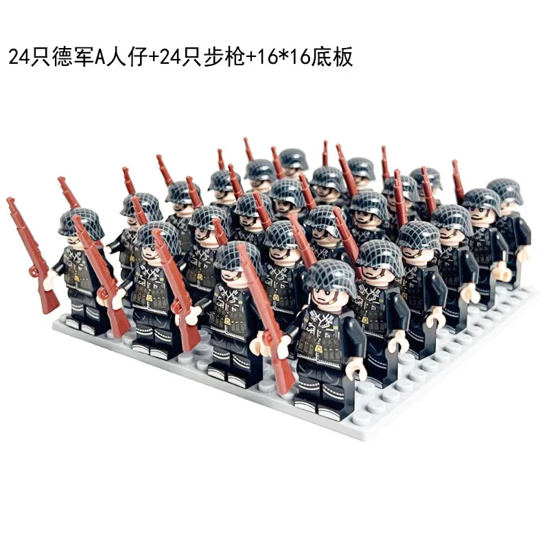 Military doll toys, 24 dolls,rifle basic accessories,children's assembled toys,humanoid dolls, educational toys, birthday gifts.