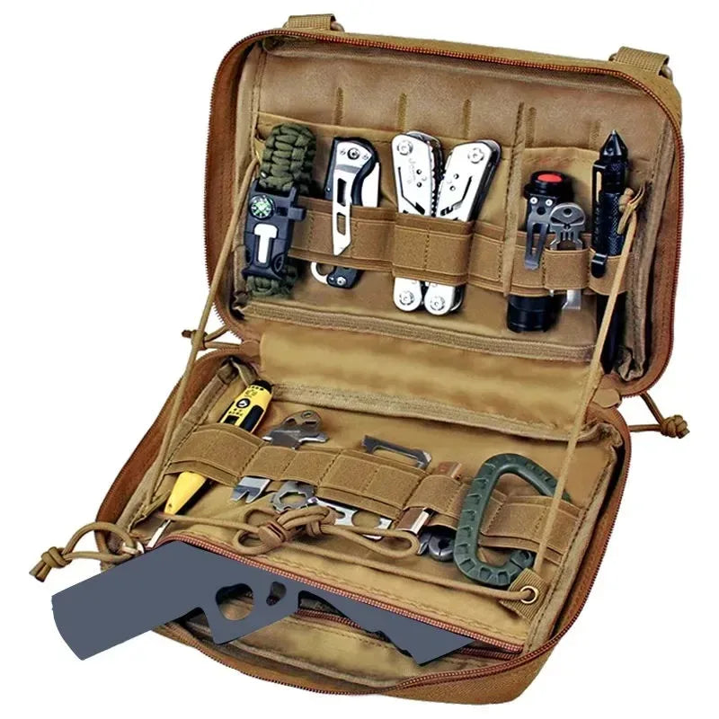 Military Medical First Aid Kit, Tactical Outdoor Emergency Kit, Camping Hunting Multi-Purpose Tool Kit EDC Bag