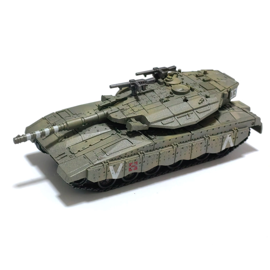 Military Tank/Armored Vehicle Transporter: T-90, Challenger 2, Merkava Plastic Micro-Scale Assembly Model Creative Gift