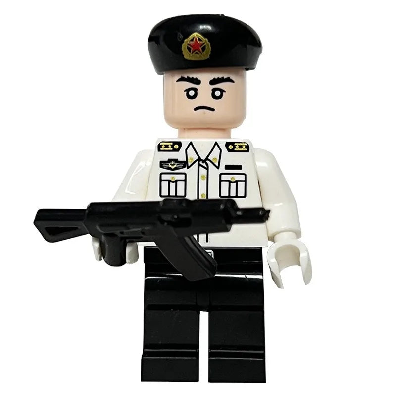 China's modern military naval dolls sea, land and air dolls assembled with weapons toys boys birthday gifts