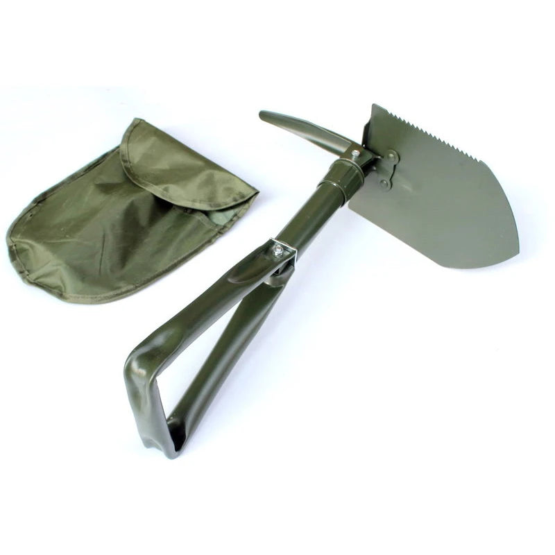 Military Folding Shovel Portable Multifunctional Compact Camping Spade for Outdoor Survival Gear Car Emergency Gardening Hiking
