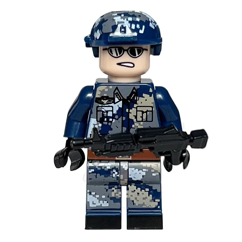 China's modern military naval dolls sea, land and air dolls assembled with weapons toys boys birthday gifts