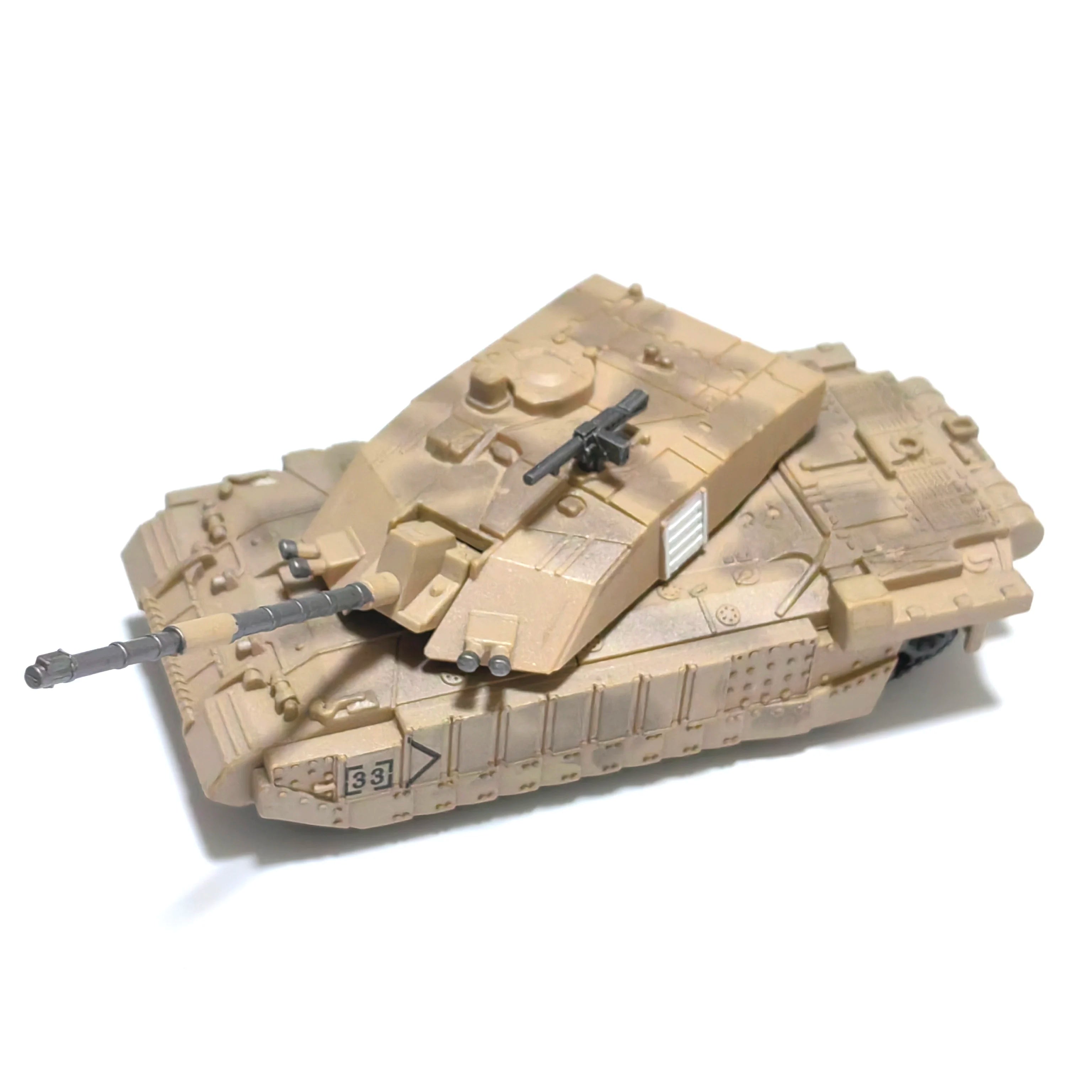 Military Tank/Armored Vehicle Transporter: T-90, Challenger 2, Merkava Plastic Micro-Scale Assembly Model Creative Gift