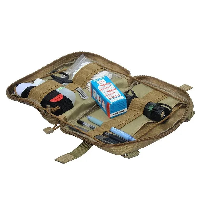 Military Medical First Aid Kit, Tactical Outdoor Emergency Kit, Camping Hunting Multi-Purpose Tool Kit EDC Bag