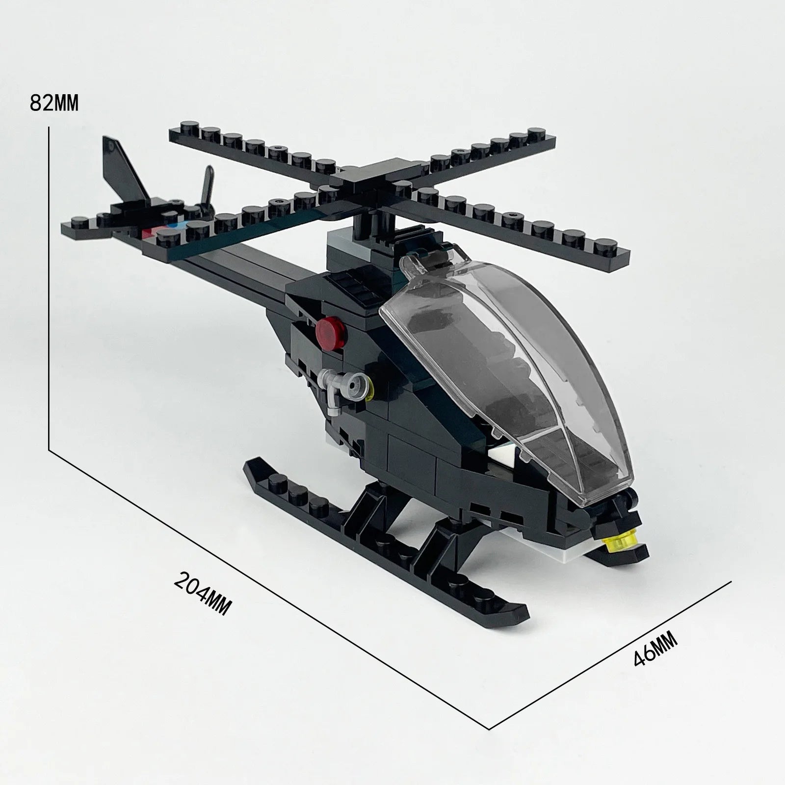 Military SWAT Team Motorcycle Building Bricks Set, DIY Model Kit for Children, Compatible Construction Blocks for War Games