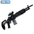 Military Gun MK14 Battle Rifle Army M24 Sniper Rifle Model Building Blocks Set Bricks Kits Toys For Children Boys Gifts