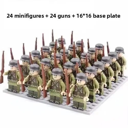 Military doll toys, 24 dolls,rifle basic accessories,children's assembled toys,humanoid dolls, educational toys, birthday gifts.