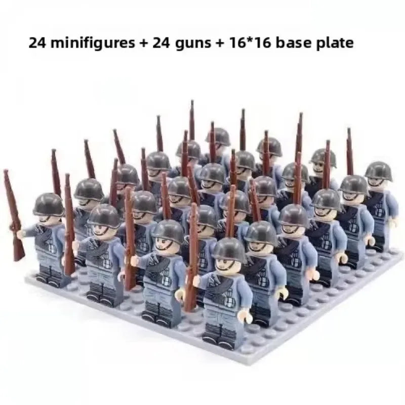Military doll toys, 24 dolls,rifle basic accessories,children's assembled toys,humanoid dolls, educational toys, birthday gifts.