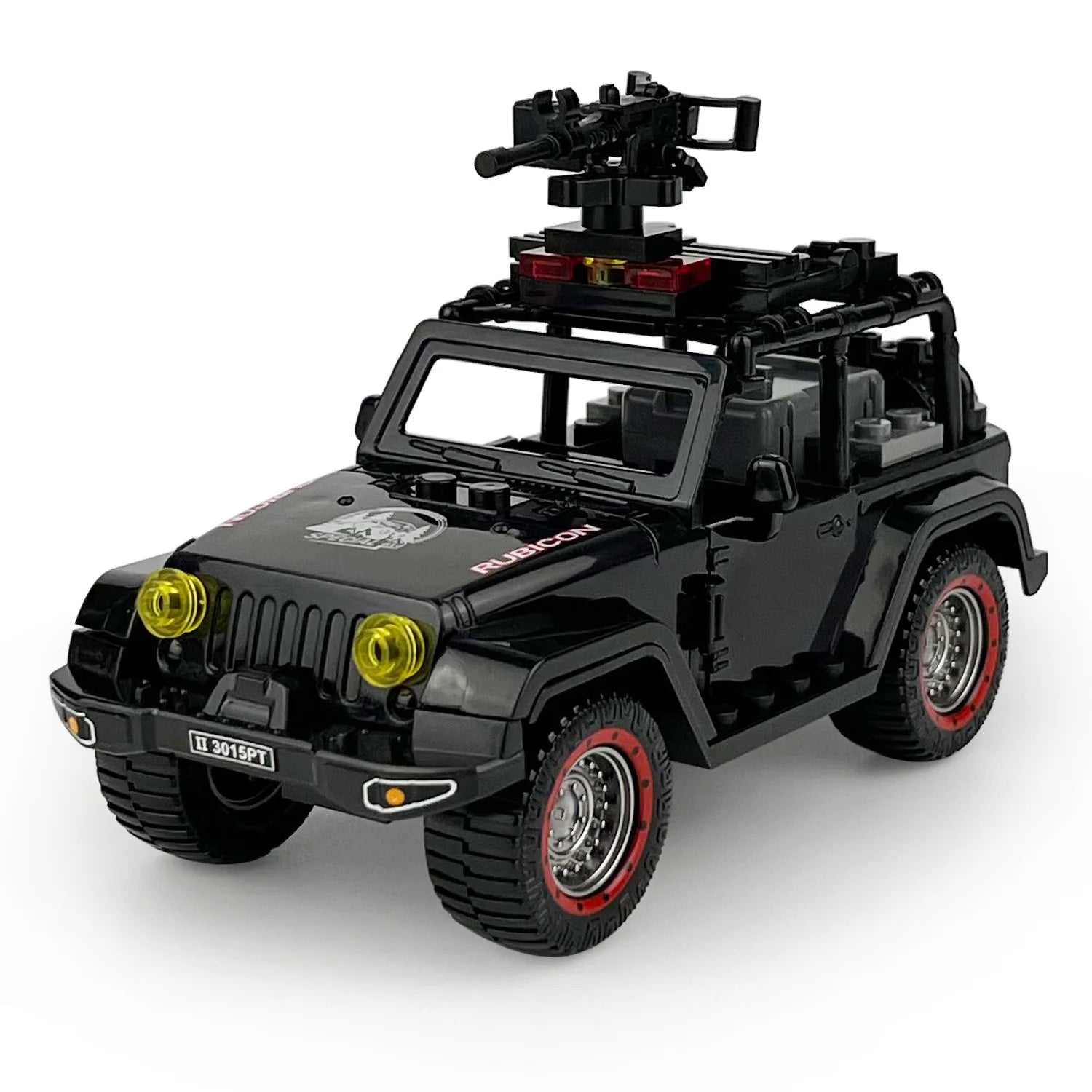 Military SWAT Team Motorcycle Building Bricks Set, DIY Model Kit for Children, Compatible Construction Blocks for War Games