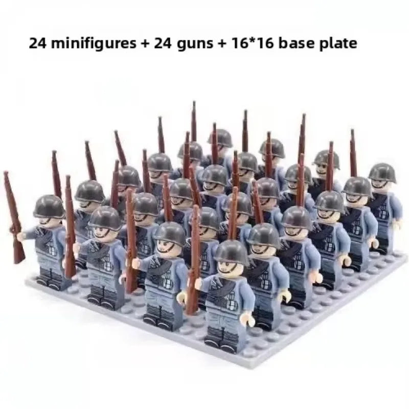 Military doll toys, 24 dolls,rifle basic accessories,children's assembled toys,humanoid dolls, educational toys, birthday gifts.