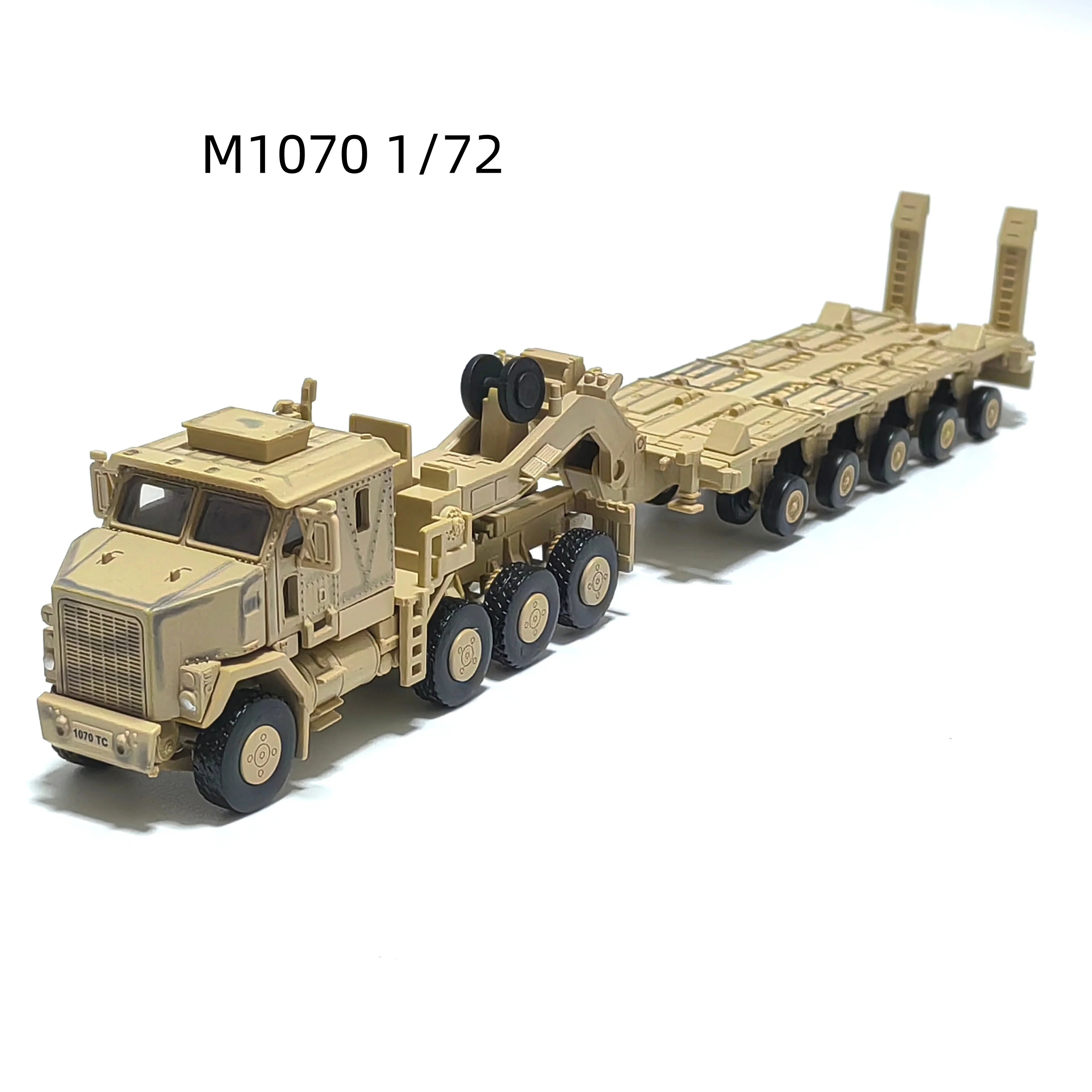 Military Tank/Armored Vehicle Transporter: T-90, Challenger 2, Merkava Plastic Micro-Scale Assembly Model Creative Gift