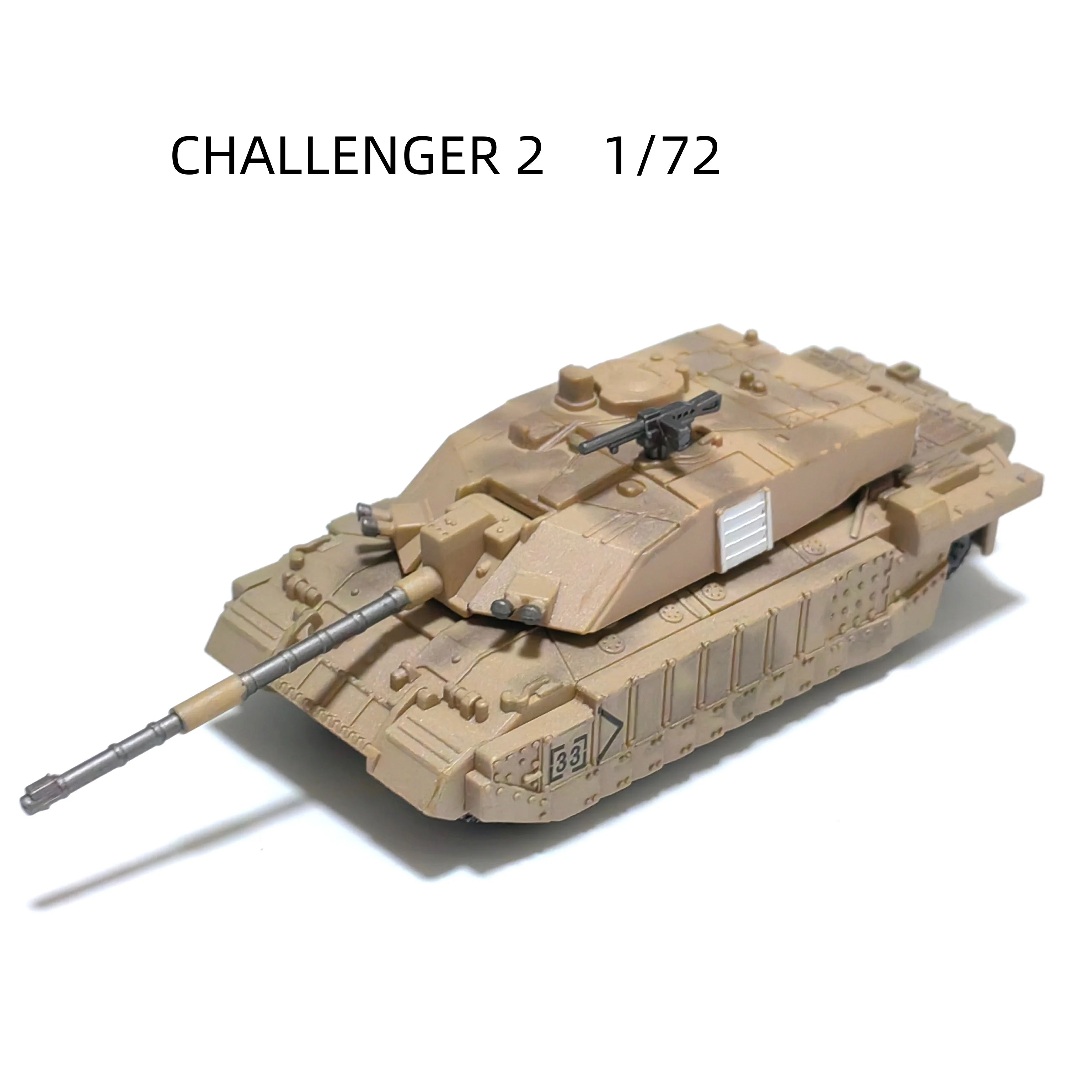 Military Tank/Armored Vehicle Transporter: T-90, Challenger 2, Merkava Plastic Micro-Scale Assembly Model Creative Gift