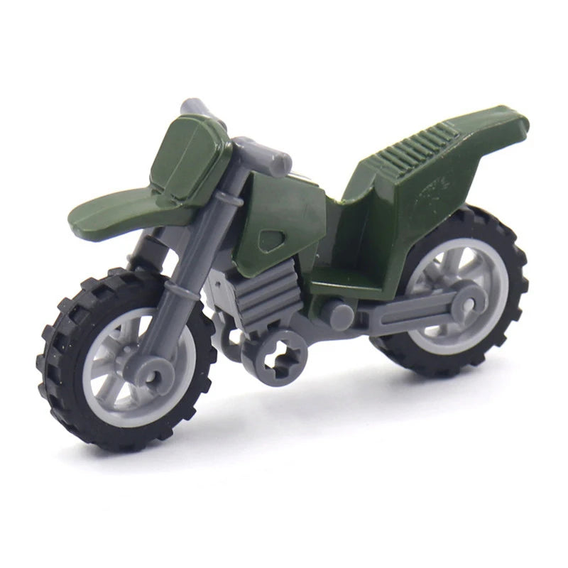 Military Motorcycle Car Weapon Model Building Blocks Educational Toys for Children Gifts City Military Motor Kids Gifts Toy