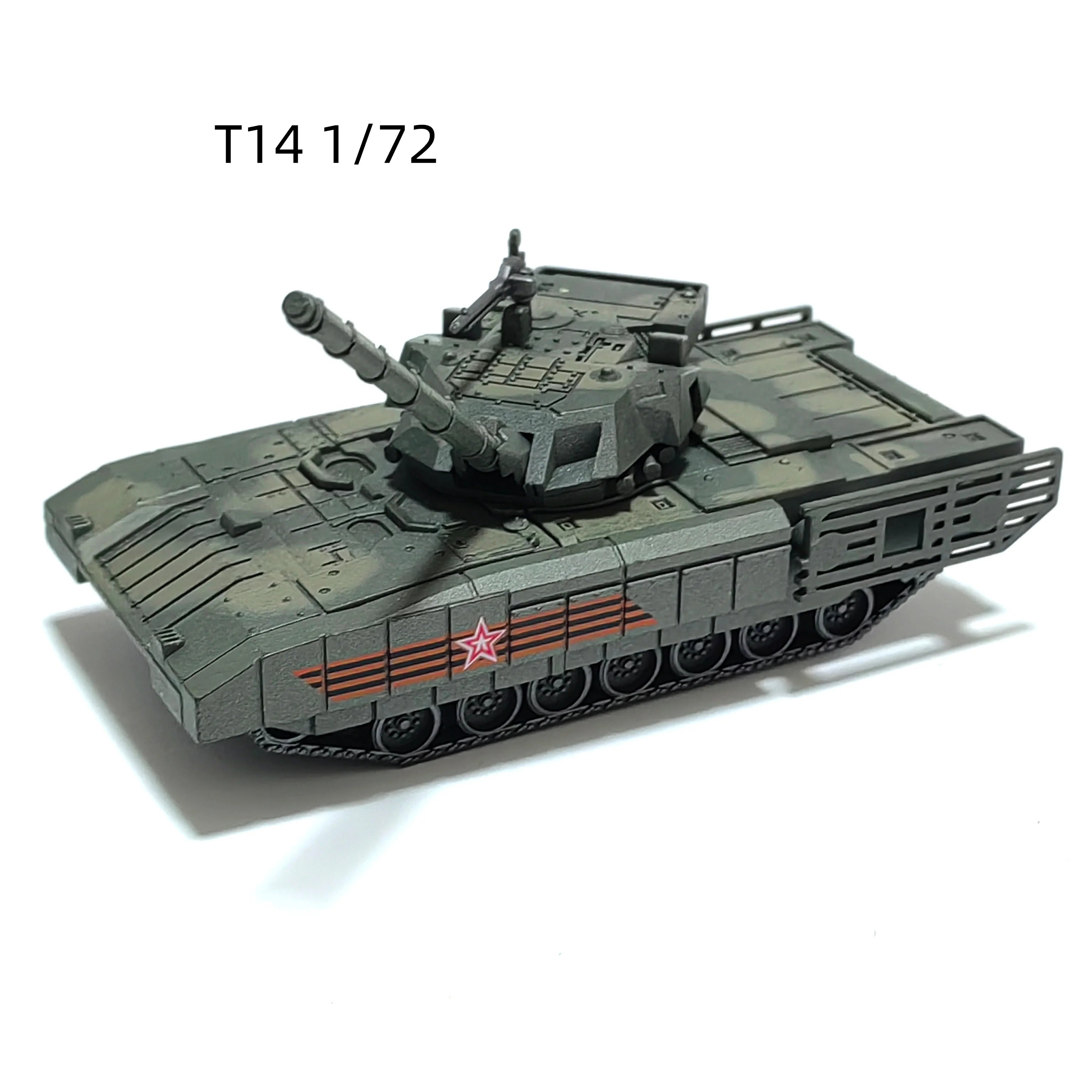 Military Tank/Armored Vehicle Transporter: T-90, Challenger 2, Merkava Plastic Micro-Scale Assembly Model Creative Gift
