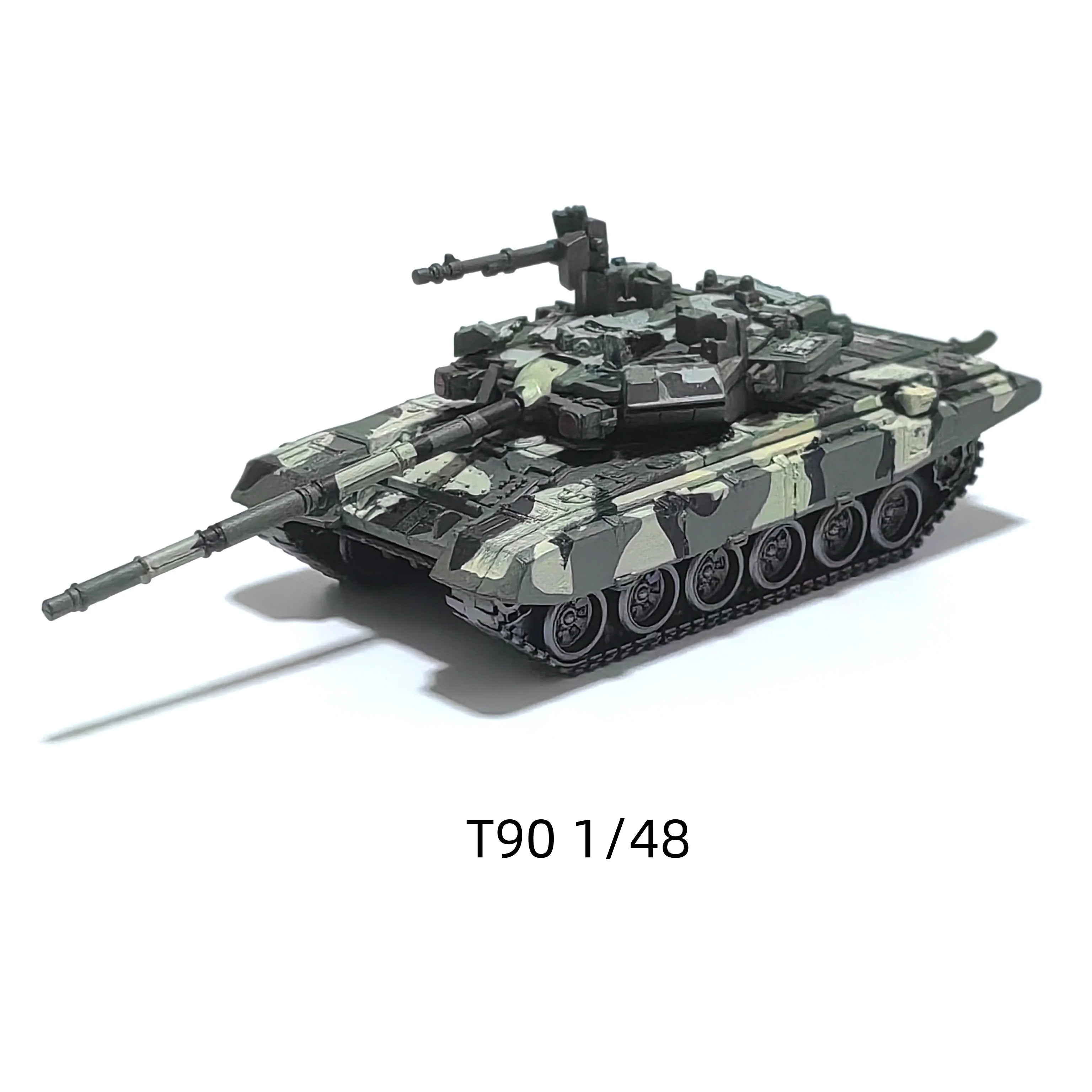 Military Tank/Armored Vehicle Transporter: T-90, Challenger 2, Merkava Plastic Micro-Scale Assembly Model Creative Gift