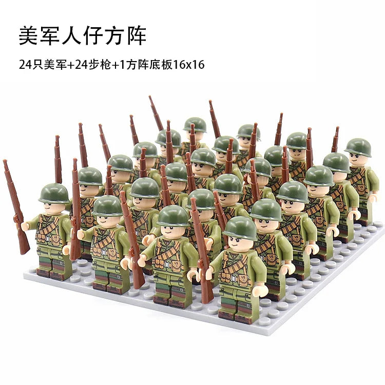 Military doll toys, 24 dolls,rifle basic accessories,children's assembled toys,humanoid dolls, educational toys, birthday gifts.