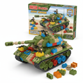 Kids Military Tank Building Blocks Set - DIY Army Tank Toy